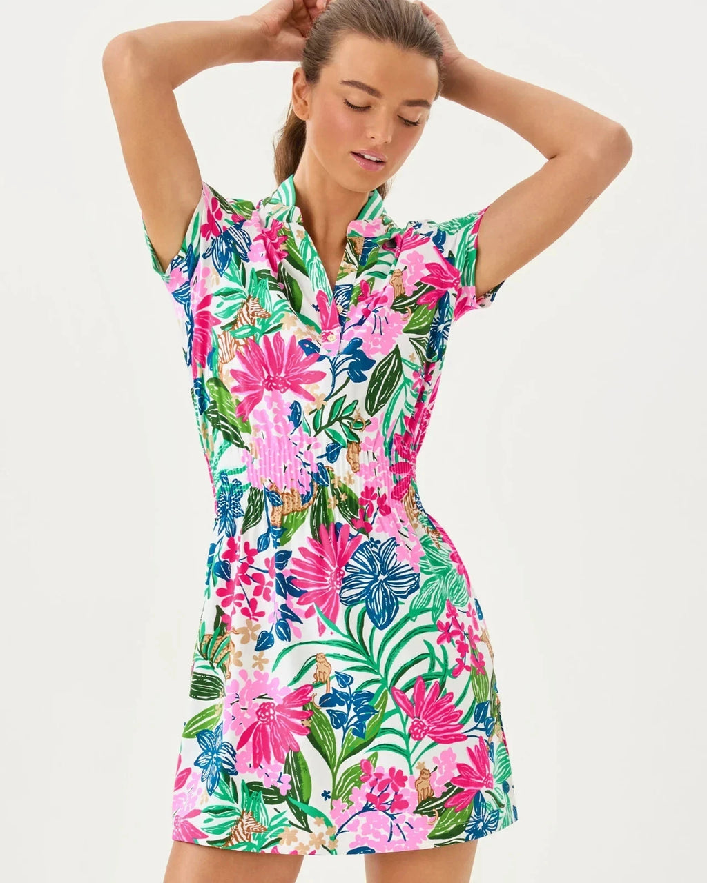 Lilly Pulitzer UPF 50+ Luxletic Love Active Dress Multi Endless Summe Full Size