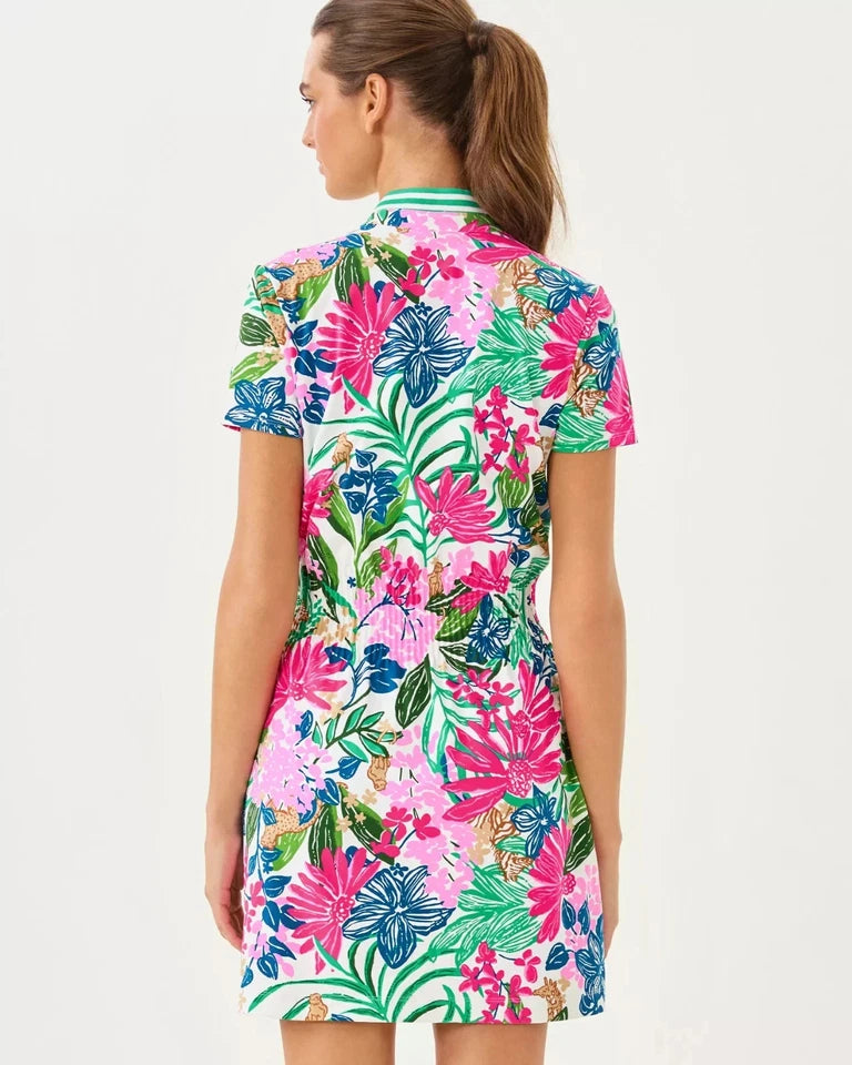 Lilly Pulitzer UPF 50+ Luxletic Love Active Dress Multi Endless Summe Full Size