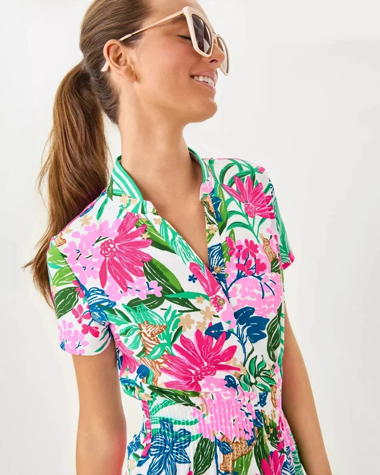 Lilly Pulitzer UPF 50+ Luxletic Love Active Dress Multi Endless Summe Full Size
