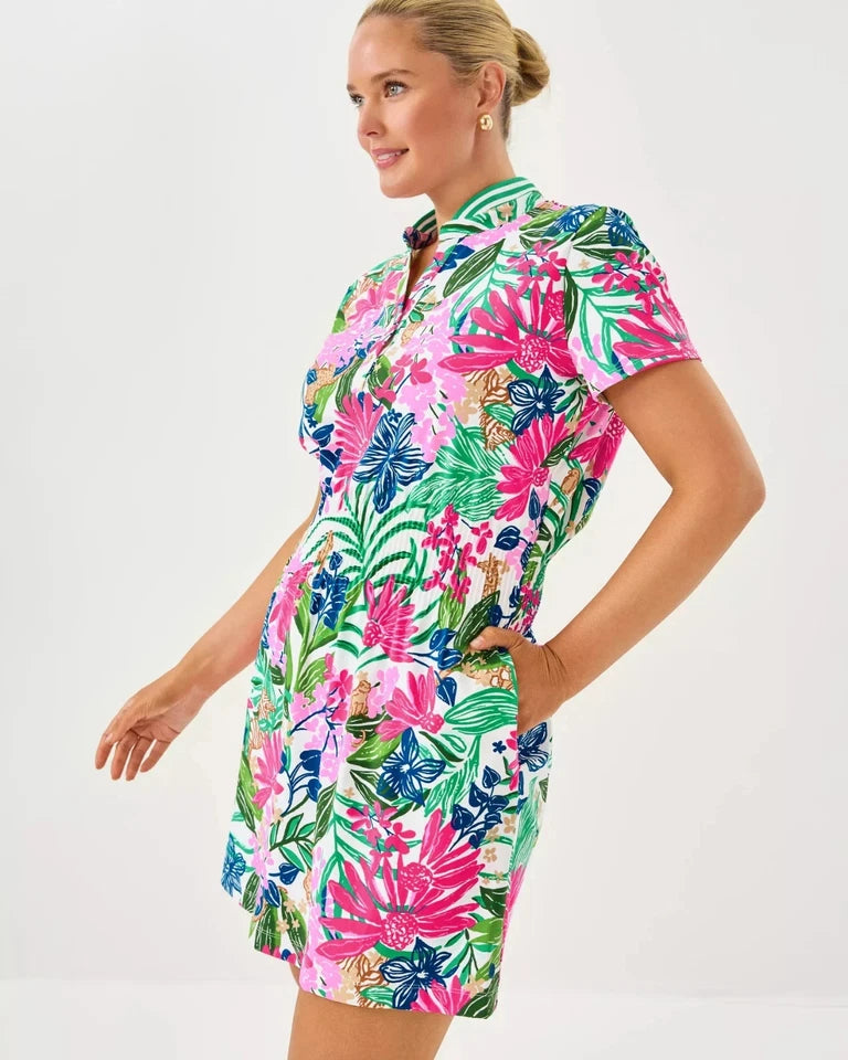 Lilly Pulitzer UPF 50+ Luxletic Love Active Dress Multi Endless Summe Full Size